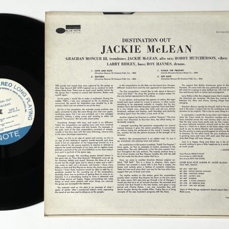 Jackie McLean, Destination Out (Blue Note 84165) RVG United