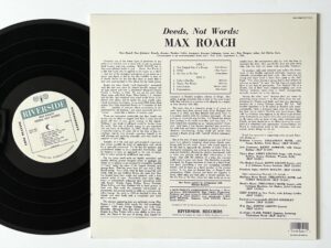 Max Roach, <em>Deeds, Not Words</em> (Riverside 280) 1987 OJC Reissue - Image 2