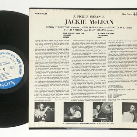 その他 LP Jackie Mclean A Fickle Sonance K18P9203,BST840 BLUE NOTE /00260 Jackie McLean A Fickle Sonance (Blue Note 1961) | FLOPHOUSE